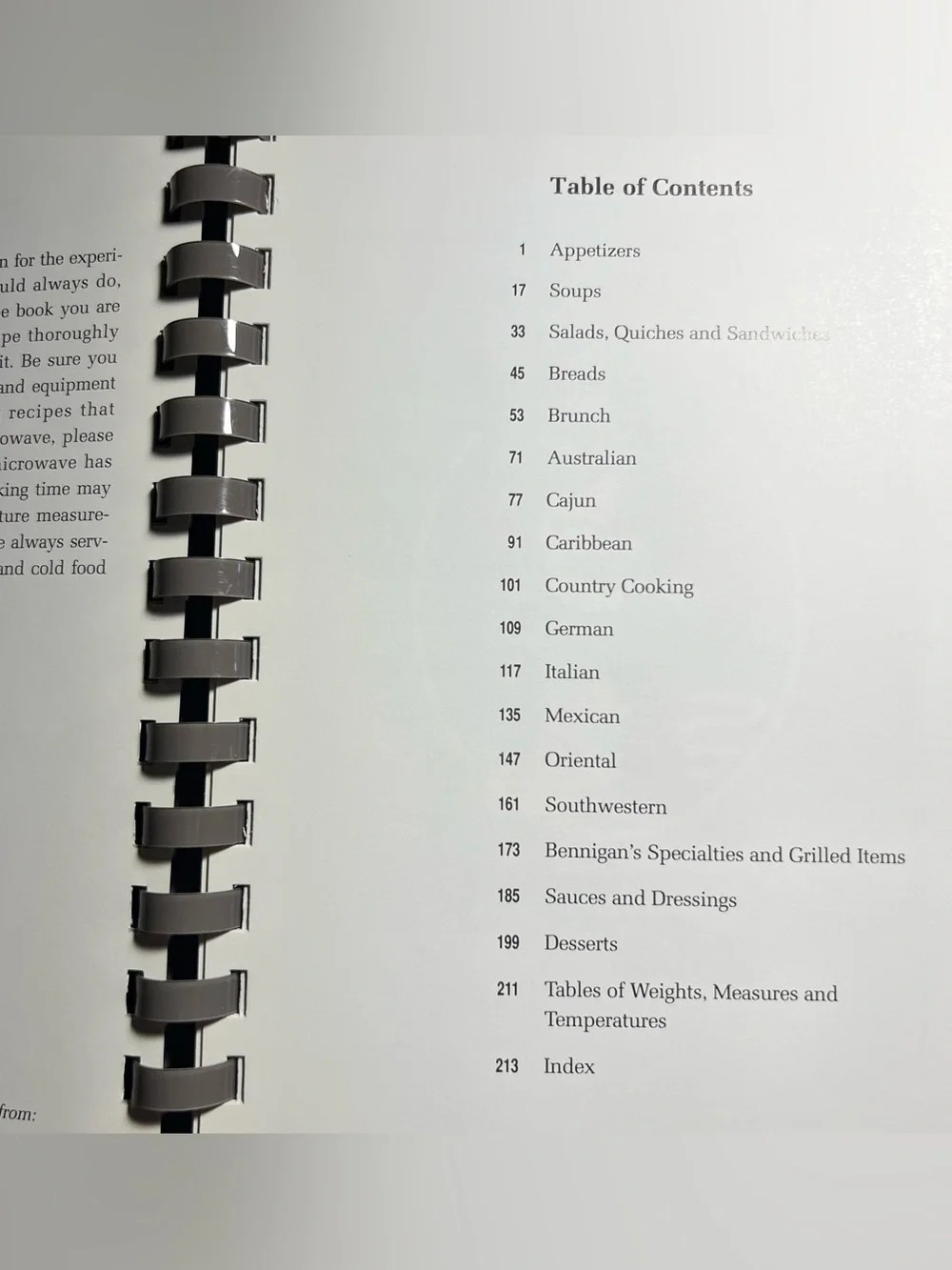 Bennigan's Restaurant Escape From the Everyday Cookbook VTG 1989 Recipes 80s